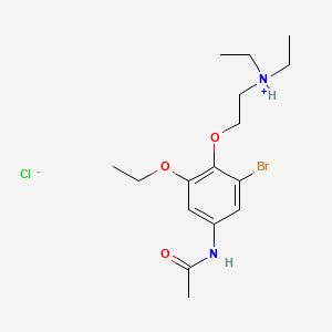 3-Bromo-4-(2-(diethylamino)ethoxy)-5-ethoxyacetanilide hydrochloride