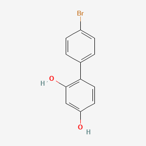 molecular formula C12H9BrO2 B1379116 4'-Bromo-[1,1'-biphenyl]-2,4-diol CAS No. 1418117-89-1