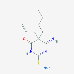 5-Allyl-5,6-dihydro-6-imino-5-(1-methylbutyl)-2-sodiothio-4(3H)-pyrimidinone