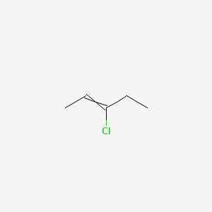 molecular formula C5H9Cl B13791169 3-Chloro-2-pentene 