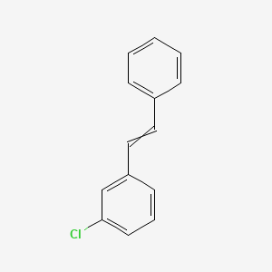 molecular formula C14H11Cl B13791170 1-Chloro-3-(2-phenylethenyl)benzene CAS No. 24942-77-6