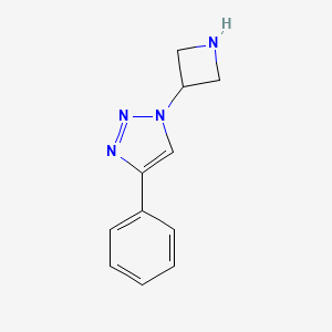 molecular formula C11H12N4 B1379119 1-(氮杂环丁-3-基)-4-苯基-1H-1,2,3-三唑 CAS No. 1461869-24-8