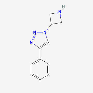 molecular formula C11H12N4 B1379119 1-(Azetidin-3-yl)-4-phenyl-1H-1,2,3-triazol CAS No. 1461869-24-8