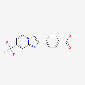 4-(7-Trifluoromethylimidazo[1,2-a]pyridin-2-yl)benzoic acid methyl ester