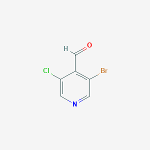 molecular formula C6H3BrClNO B1379125 3-Bromo-5-chloropyridine-4-carboxaldehyde CAS No. 1064678-66-5
