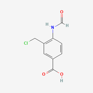 Benzoic acid, 3-(chloromethyl)-4-(formylamino)-