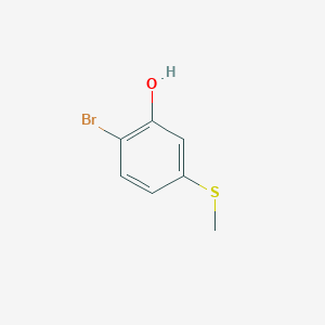 molecular formula C7H7BrOS B1379127 2-Bromo-5-(methylsulfanyl)phenol CAS No. 1243397-23-0