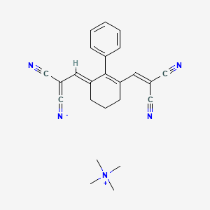 [(3E)-2-cyano-3-[3-(2,2-dicyanoethenyl)-2-phenylcyclohex-2-en-1-ylidene]prop-1-enylidene]azanide;tetramethylazanium