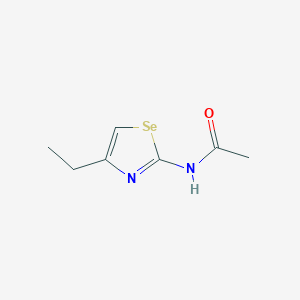 molecular formula C7H10N2OSe B13791284 Acetamide,N-(4-ethyl-2-selenazolyl)- 