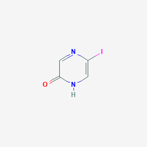 molecular formula C4H3IN2O B1379129 5-碘吡嗪-2-醇 CAS No. 1261454-86-7