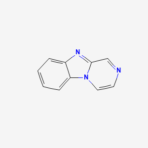 molecular formula C10H7N3 B13791295 Pyrazino[1,2-a]benzimidazole CAS No. 245-49-8