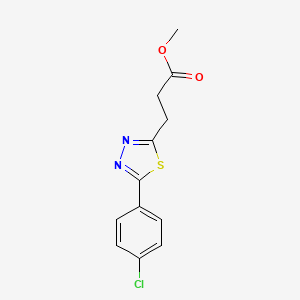 3-(5-(4-Chlorophenyl)-1,3,4-thiadiazol-2-yl)propionic acid methyl ester