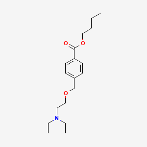 molecular formula C18H29NO3 B13791343 butyl 4-[2-(diethylamino)ethoxymethyl]benzoate CAS No. 78329-92-7