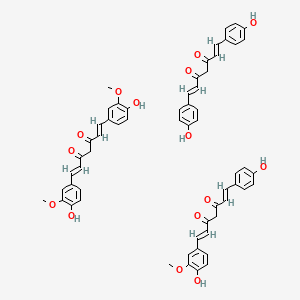 molecular formula C60H54O15 B13791349 Oleoresin tumeric 