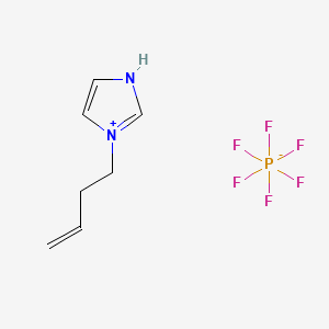 molecular formula C7H11F6N2P B13791351 3-but-3-enyl-1H-imidazol-3-ium;hexafluorophosphate 