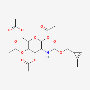 molecular formula C20H27NO11 B13791359 N-Cyclopropene-D-Mannopyranose-tetraacetated 