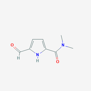 molecular formula C8H10N2O2 B1379138 5-甲酰基-N,N-二甲基-1H-吡咯-2-甲酰胺 CAS No. 1384427-81-9