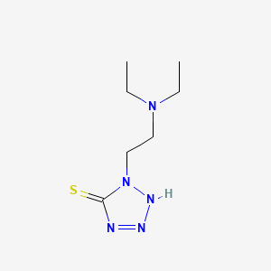 molecular formula C7H15N5S B13791384 1-[2-(Diethylamino)ethyl]-1,2-dihydro-5H-tetrazole-5-thione CAS No. 86475-43-6