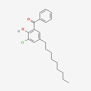 molecular formula C22H27ClO2 B13791400 Methanone, (3-chloro-2-hydroxy-5-nonylphenyl)phenyl- CAS No. 68541-00-4