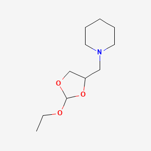 1-[(2-Ethoxy-1,3-dioxolan-4-yl)methyl]piperidine