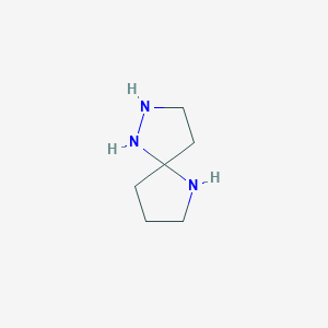 molecular formula C6H13N3 B13791467 1,2,6-Triazaspiro[4.4]nonane CAS No. 254436-99-2