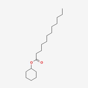 molecular formula C18H34O2 B13791468 Cyclohexyl laurate CAS No. 6301-70-8