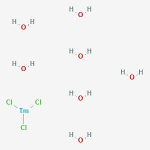 molecular formula Cl3H14O7Tm B13791488 Thulium(III) chloride heptahydrate 