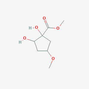 Methyl 1,2-dihydroxy-4-methoxycyclopentane-1-carboxylate