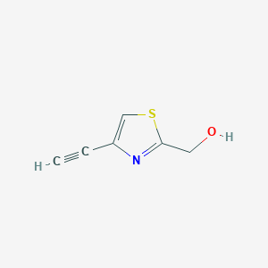 molecular formula C6H5NOS B13791508 (4-Ethynylthiazol-2-yl)methanol 