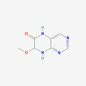 molecular formula C7H8N4O2 B13791513 7-Methoxy-7,8-dihydropteridin-6(5H)-one CAS No. 89853-05-4