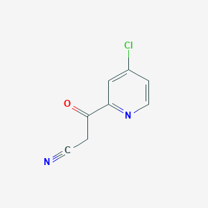 molecular formula C8H5ClN2O B1379155 3-(4-Chloropyridin-2-yl)-3-oxopropanenitrile CAS No. 1260853-44-8