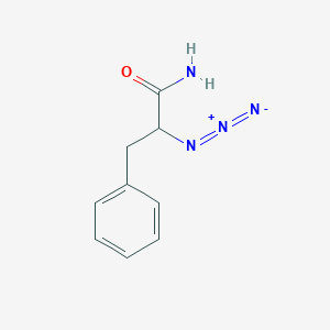 molecular formula C9H10N4O B1379156 2-Azido-3-phenylpropanamide CAS No. 916322-66-2