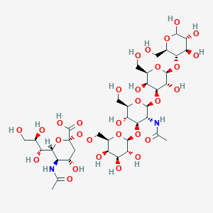 D-Glucose,o-(N-acetyl-a-neuraminosyl)-(2(R)6)-O-[b-D-galactopyranosyl-(1(R)3)]-O-2-(acetylamino)-2-Deoxy-b-d-glucopyranosyl-(1(R)3)-O-b-D-galactopyranosyl-(1(R)4)-