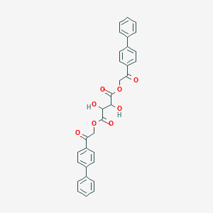 Bis[2-([1,1'-biphenyl]-4-yl)-2-oxoethyl] 2,3-dihydroxybutanedioate