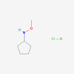 molecular formula C6H14ClNO B1379161 N-methoxycyclopentanamine hydrochloride CAS No. 1461707-63-0