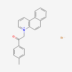 2-benzo[f]quinolin-4-ium-4-yl-1-(4-methylphenyl)ethanone;bromide