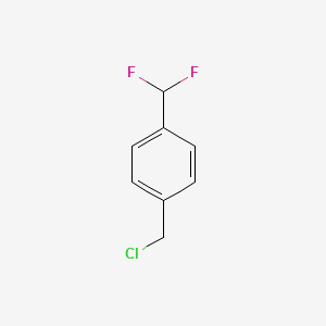 molecular formula C8H7ClF2 B1379169 1-(氯甲基)-4-(二氟甲基)苯 CAS No. 1461706-37-5