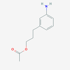 molecular formula C11H15NO2 B1379175 3-(3-Aminophenyl)propyl acetate CAS No. 1379353-36-2