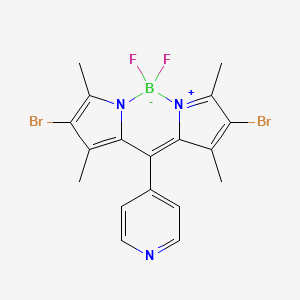 5,11-dibromo-2,2-difluoro-4,6,10,12-tetramethyl-8-pyridin-4-yl-3-aza-1-azonia-2-boranuidatricyclo[7.3.0.03,7]dodeca-1(12),4,6,8,10-pentaene