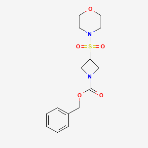 molecular formula C15H20N2O5S B1379177 苯甲酸3-(吗啉-4-磺酰)氮杂环丁烷-1-甲酯 CAS No. 1461709-23-8