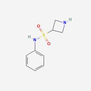 molecular formula C9H12N2O2S B1379180 N-苯基氮杂环丁-3-磺酰胺 CAS No. 1803591-41-4