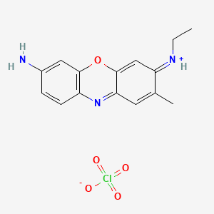 7-Amino-3-(ethylamino)-2-methylphenoxazin-5-ium perchlorate