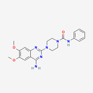 1-Piperazinecarboxamide, 4-(4-amino-6,7-dimethoxy-2-quinazolinyl)-N-phenyl-