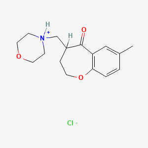 1-Benzoxepin-5(2H)-one, 3,4-dihydro-7-methyl-4-(morpholinomethyl)-, hydrochloride