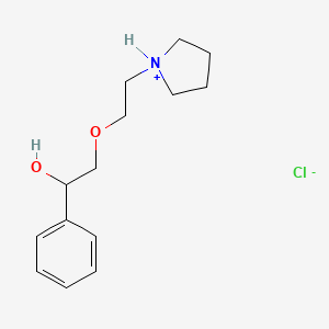 alpha-((2-(1-Pyrrolidinyl)ethoxy)methyl)benzyl alcohol hydrochloride