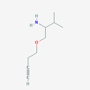 1-But-3-ynoxy-3-methylbutan-2-amine