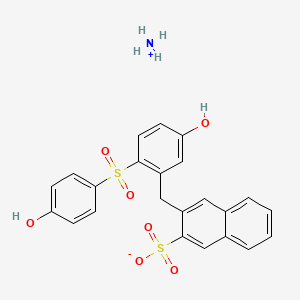 2-Naphthalenesulfonic acid, 3-[[5-hydroxy-2-[(4-hydroxyphenyl)sulfonyl]phenyl]methyl]-, monoammonium salt