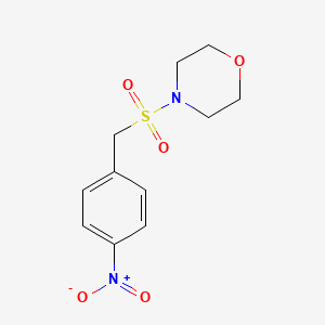 molecular formula C11H14N2O5S B13791988 4-[(4-Nitrophenyl)methanesulfonyl]morpholine CAS No. 89303-08-2