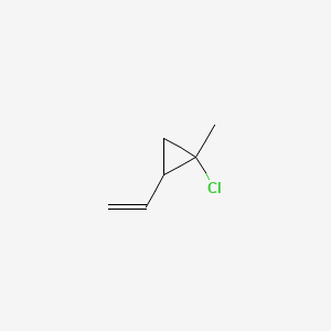 molecular formula C6H9Cl B13792001 1-Chloro-2-ethenyl-1-methylcyclopropane CAS No. 62337-93-3