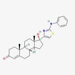 17-beta-(2-Anilino-4-thiazolyl)-17-alpha-hydroxyandrost-4-en-3-one